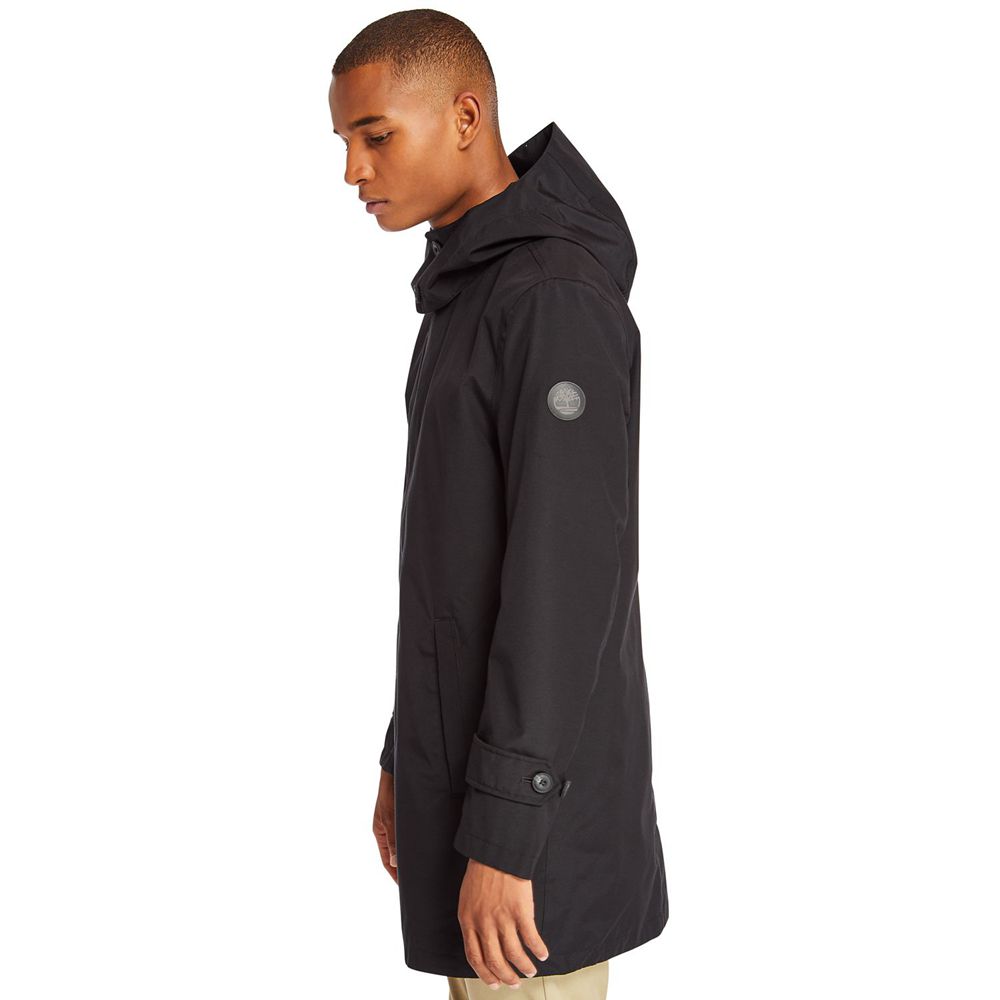 Chaquetas Timberland Argentina Hombre - Doubletop Mountain Waterproof Raincoat - Negras - GDYRVX-790